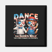 Dans de Harris Wheimer Grappige Kat Dames Kamala H Magneet (Voorkant)