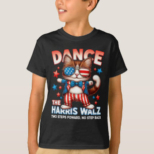 Dans de Harris Wheimer Grappige Kat Dames Kamala H T-shirt