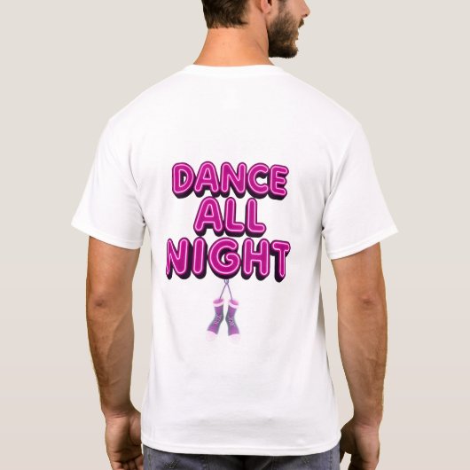 Dans de hele nacht Disco Schoenen Icon T-shirt (Achterkant)