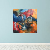 Dans der Elementen Canvas Afdruk (Insitu (Houten vloer))