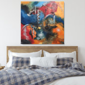 Dans der Elementen Canvas Afdruk (Insitu (Slaapkamer))