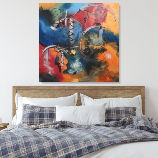 Dans der Elementen Canvas Afdruk (Insitu (Slaapkamer))