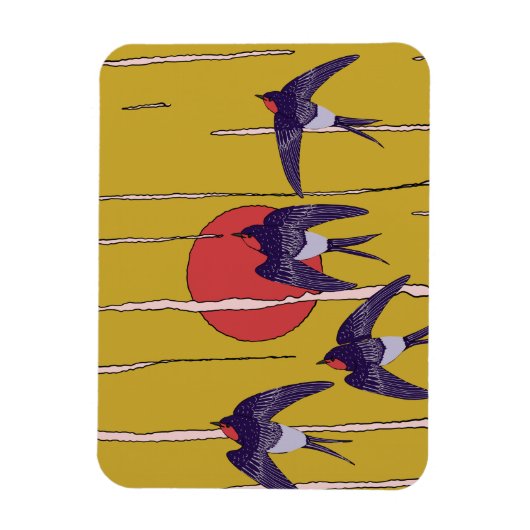 Dans der zwaluwen magneet (Verticaal)