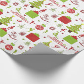 Dans dit kerstpapier cadeaupapier (Hoek)