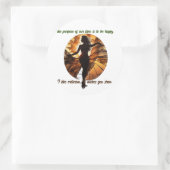 Dans door het leven: Happy Vibes Sticker (Tas)