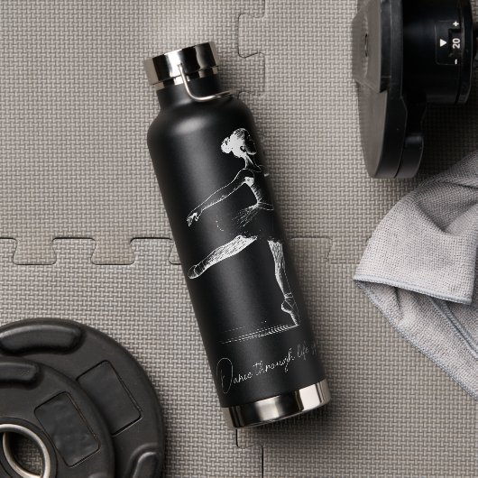 Dans door het leven, Pencil Ballerina Gepersonalis Waterfles (Gym (Gedraaid)  )