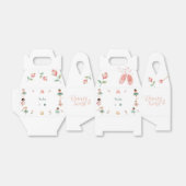 Dans & draai meisje verjaardagsfeest bedankdoosjes (Uitgevouwen)