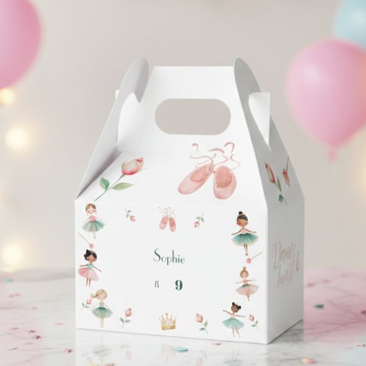 Dans & draai meisje verjaardagsfeest bedankdoosjes