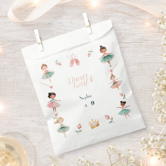 Dans & draai meisje verjaardagsfeest bedankzakje (Geknipt)