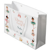 Dans & draai meisje verjaardagsfeest groot cadeauzakje (Voorkant Gekanteld)