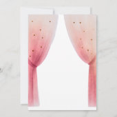 Dans & draai meisje verjaardagsfeest kaart (Achterkant)