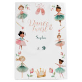 Dans & draai meisje verjaardagsfeest medium cadeauzakje (Voorkant)