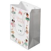 Dans & draai meisje verjaardagsfeest medium cadeauzakje (Achterkant Gekanteld)