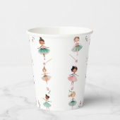 Dans & draai meisje verjaardagsfeest papieren bekers (Links)