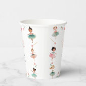 Dans & draai meisje verjaardagsfeest papieren bekers (Rechts)