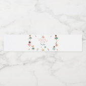 Dans & draai meisje verjaardagsfeest waterfles etiket (Enkel label)