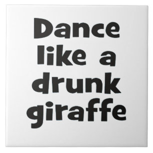 Dans drinke girafBF Tegeltje