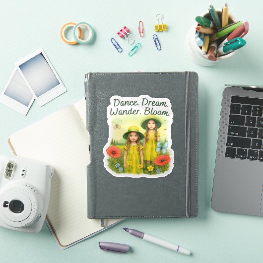 Dans. Droom. Dwaal. Bloom. Sticker (iPad Cover)