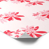 Dans eerst, denk later | roze bloem ballerina poster (Hoek)