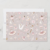 Dans en draai ballerina magische foto Dank u Kaart (Achterkant)