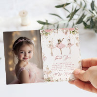 Dans en draai ballerina magische foto Dank u