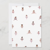 Dans en draai ballerina verjaardag kaart (Achterkant)