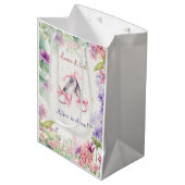 Dans en draai ballerina verjaardag medium cadeauzakje (Voorkant Gekanteld)