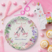 Dans en draai ballerina verjaardag papieren bordje (Feest)