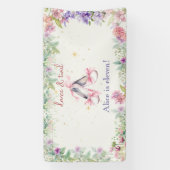 Dans en draai ballerina verjaardag spandoek (Verticaal)