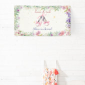 Dans en draai ballerina verjaardag spandoek (Insitu)