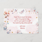 Dans en draai, schattige ballerina ballet kind ver bedankkaart (Voorkant / Achterkant)