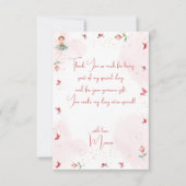 Dans en draai schattige ballerina ballet kind verj bedankkaart (Voorkant)