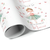 Dans en draai schattige ballerina ballet kind verj cadeaupapier (Rol Hoek)