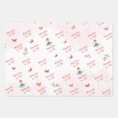 Dans en draai schattige ballerina ballet kind verj inpakpapier vel (Voorkant 3)