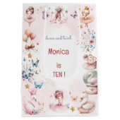 Dans en draai schattige ballerina ballet kind verj medium cadeauzakje (Achterkant)