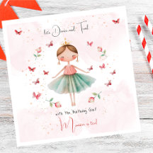 Dans en draai schattige ballerina ballet kind verj