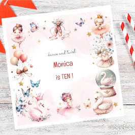 Dans en draai schattige ballerina ballet kind verj servet