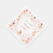 Dans en draai schattige ballerina ballet kind verj servet (Hoek)