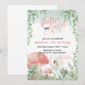 dans en draai Verjaardag, Tuinfeest Kaart (Voorkant / Achterkant)