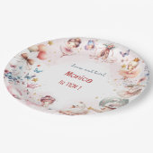 Dans en huppel leuk balletdanseres ballet kind ver papieren bordje (Gekanteld)