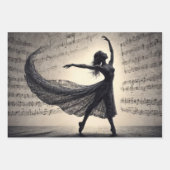 Dans en muziek zullen de wereld redden inpakpapier vel (Voorkant 3)