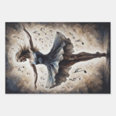 Dans en muziek zullen de wereld redden inpakpapier vel (Voorkant)