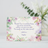 dans en pirobeer ballerina verjaardag bedankkaart (Staand voorkant)