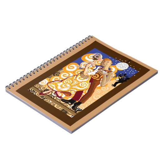 Dans en romance notitieboek (Linkerzijde)