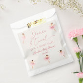 Dans en Twirl Ballerina Roze Ballet Baby shower Bedankzakje (Gezegeld)