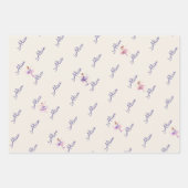 Dans en twirl ballerina waterverf verjaardag inpakpapier vel (Voorkant 3)