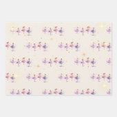 Dans en twirl ballerina waterverf verjaardag inpakpapier vel (Voorkant 2)