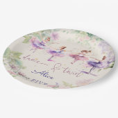 Dans en twirl ballerina waterverf verjaardag papieren bordje (Gekanteld)