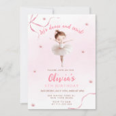 Dans en Twirl Little Ballerina Girl Verjaardag Kaart (Voorkant)