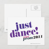 Dans enkel - Paars Briefkaart (Voorkant / Achterkant)